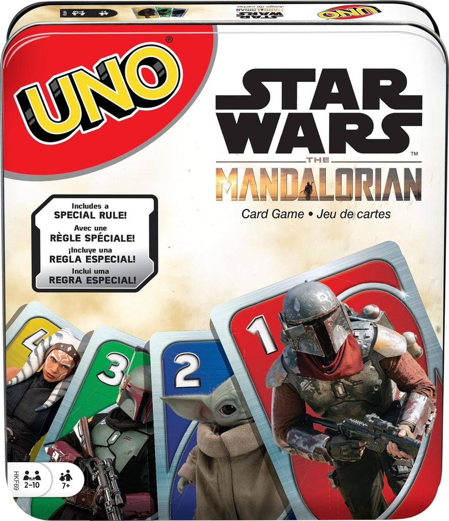 Mattel Games Starwars UNO The Mandalorian Tin Edition