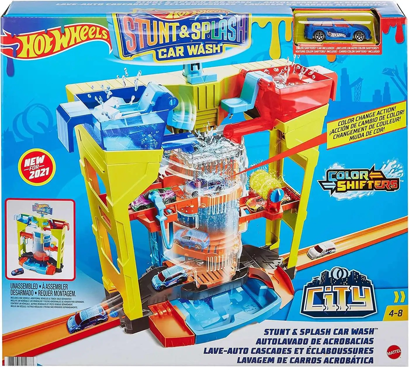 S3 Hot Wheels City Stunt n Splash Car Wash Playset | My Toy Shop