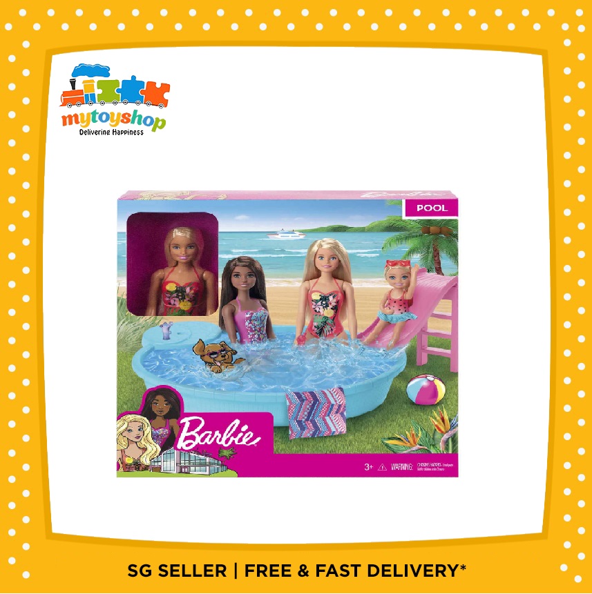 barbie pool playset