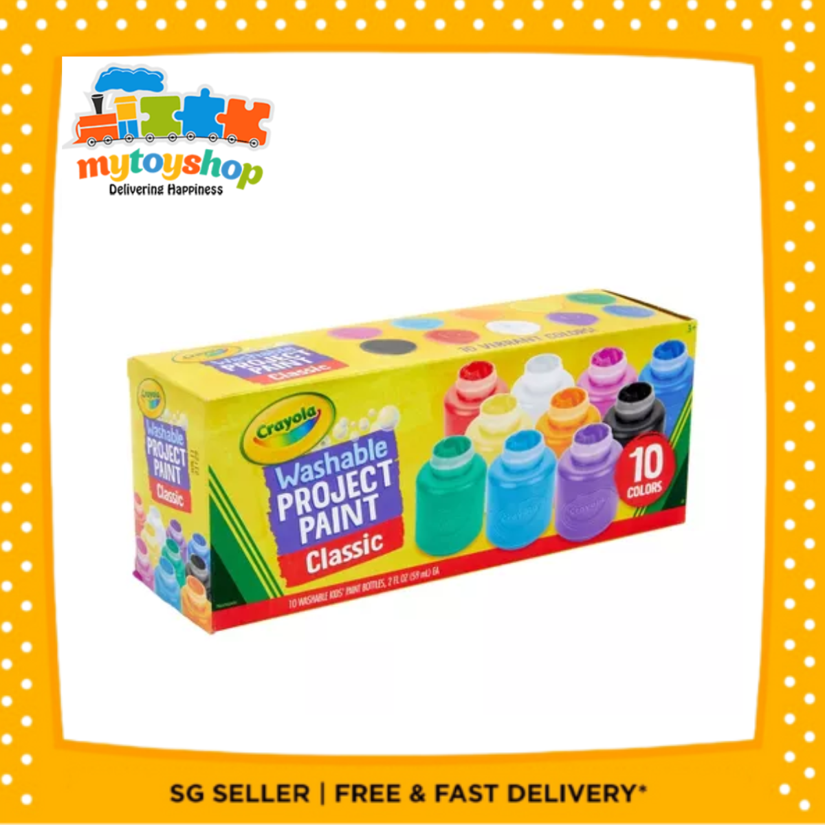 Crayola 10ct KIDS Washable Paints My Toy Shop - Main Image