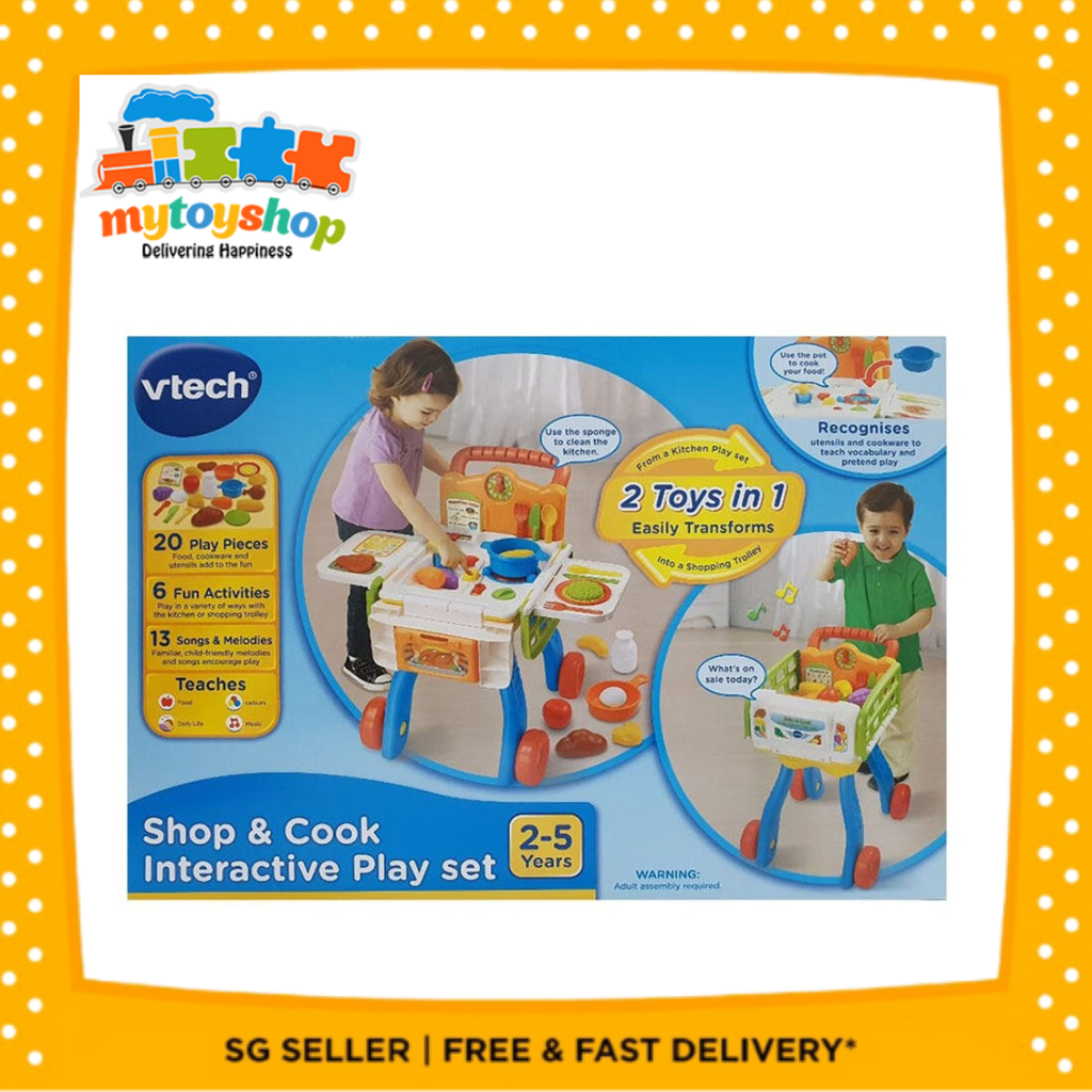 2 in 1 shop and cook playset clearance