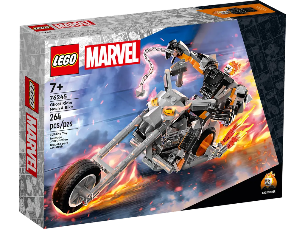Ay LEGO Super Heroes 76245 Ghost Rider Mech & Bike | My Toy Shop