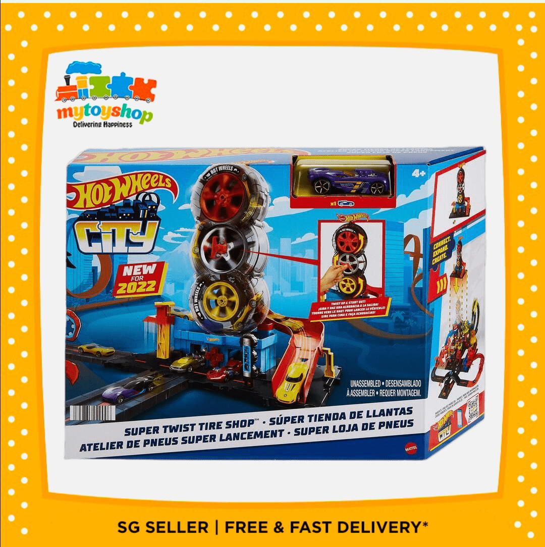 Hot wheels city cheap super spin tire shop