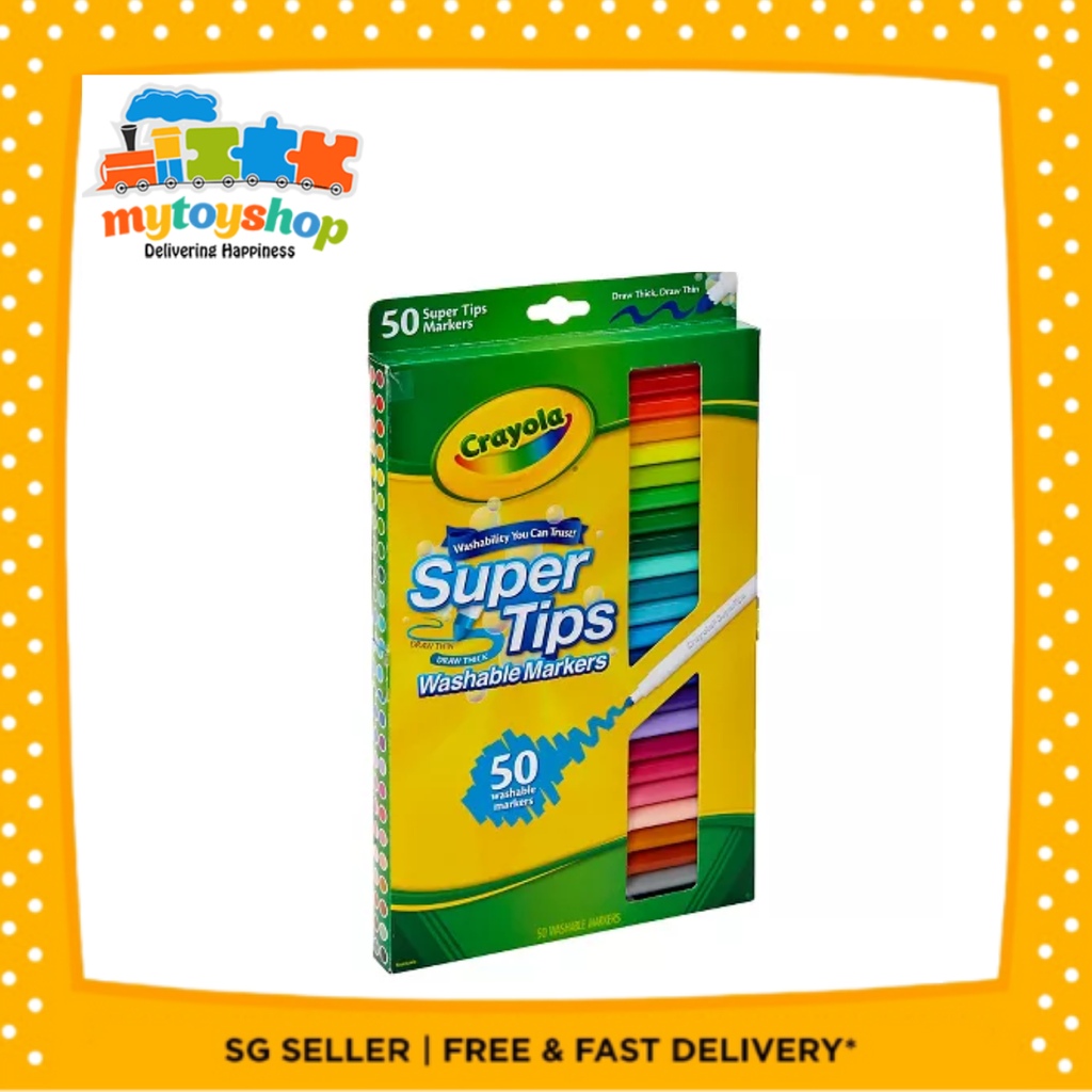 Crayola Super Tips 50ct Washable Markers My Toy Shop