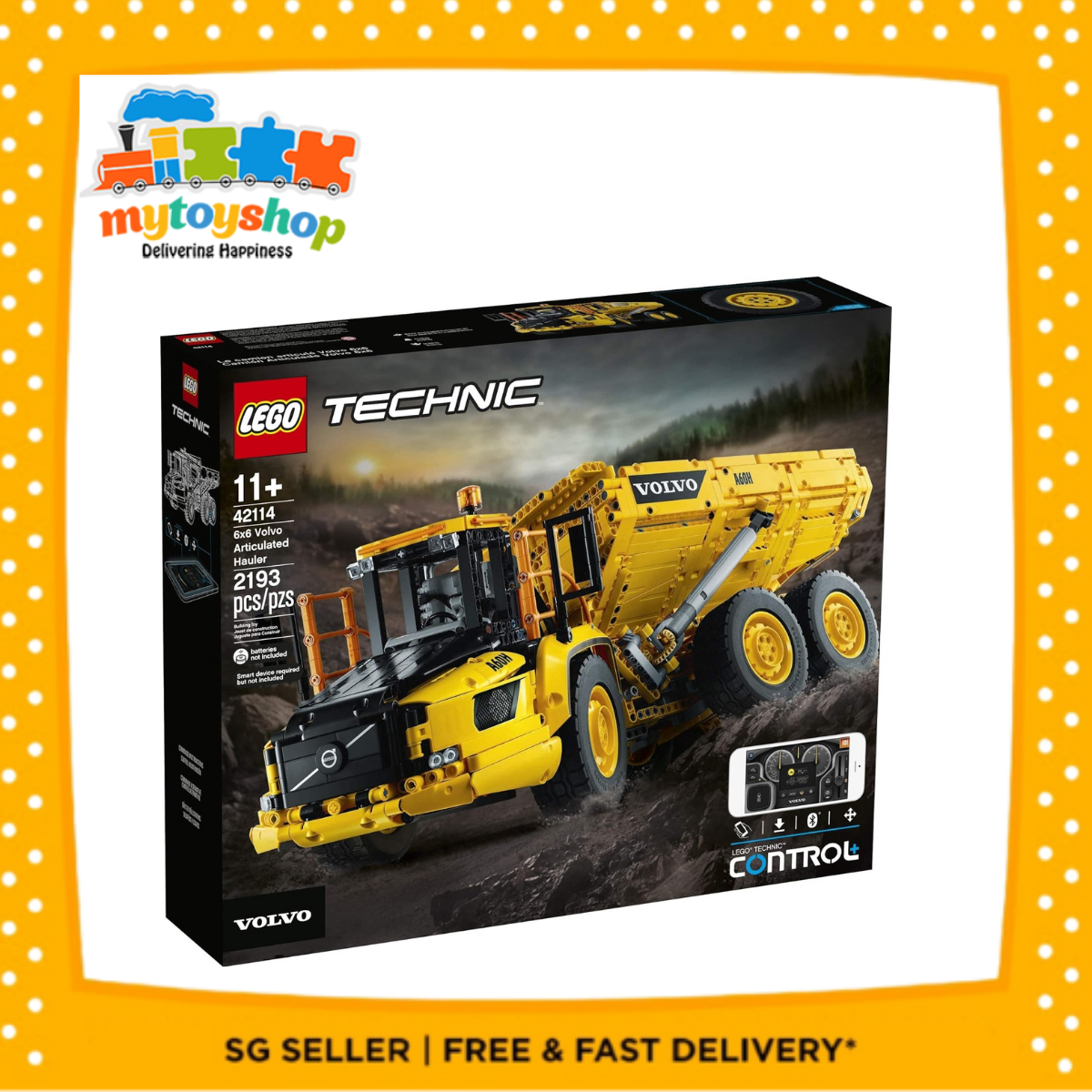 LEGO 42114 Technic 6x6 Volvo Articulated Hauler My Toy Shop