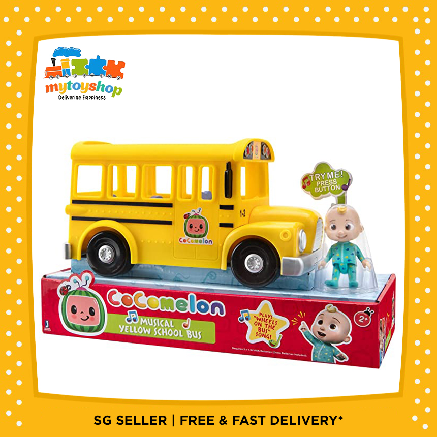 xxz Cocomelon Musical Yellow School Bus | My Toy Shop