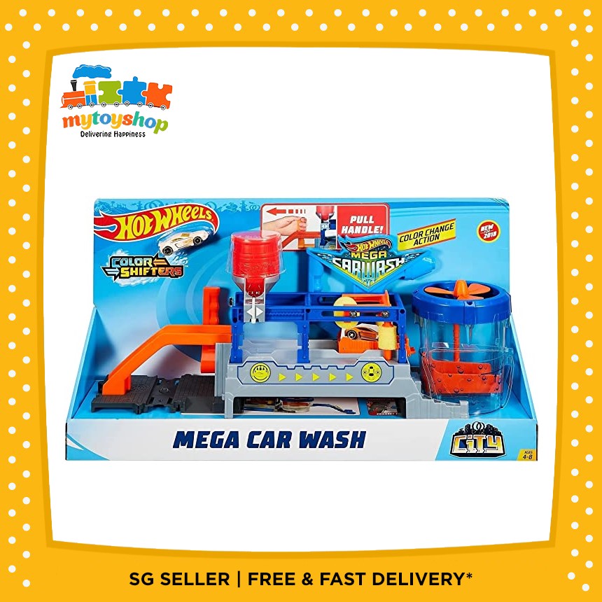 Hot wheels mega car 2024 wash