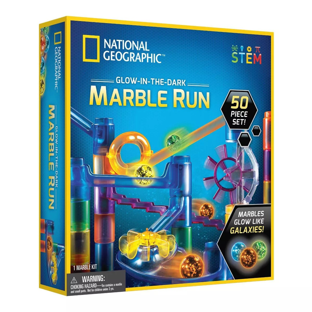 National Geographic 50 Pieces Glow In The Dark Marble Run | My Toy