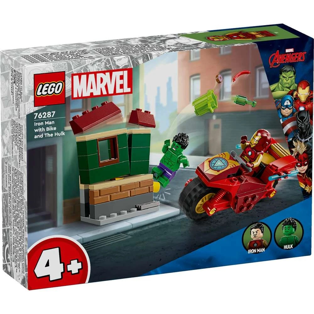 LEGO 76287 Marvel Iron Man with Bike and The Hulk | My Toy Shop
