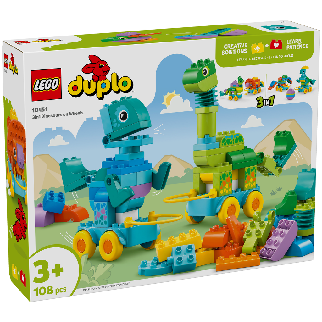 【Y】 LEGO 10451 Duplo 3in1 Dinosaurs on Wheels | My Toy Shop