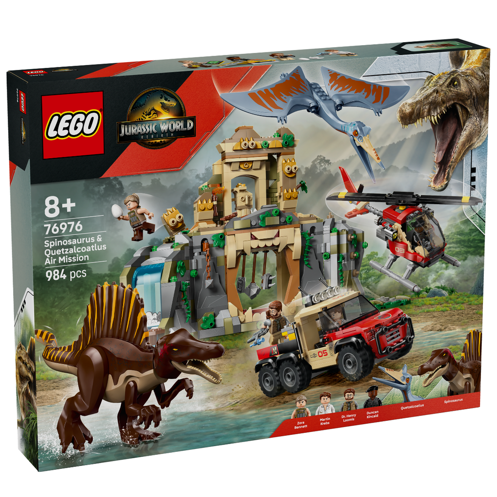 kz LEGO 76976 Jurassic Spinosaurus N Quetzalcoatlus Air Mission