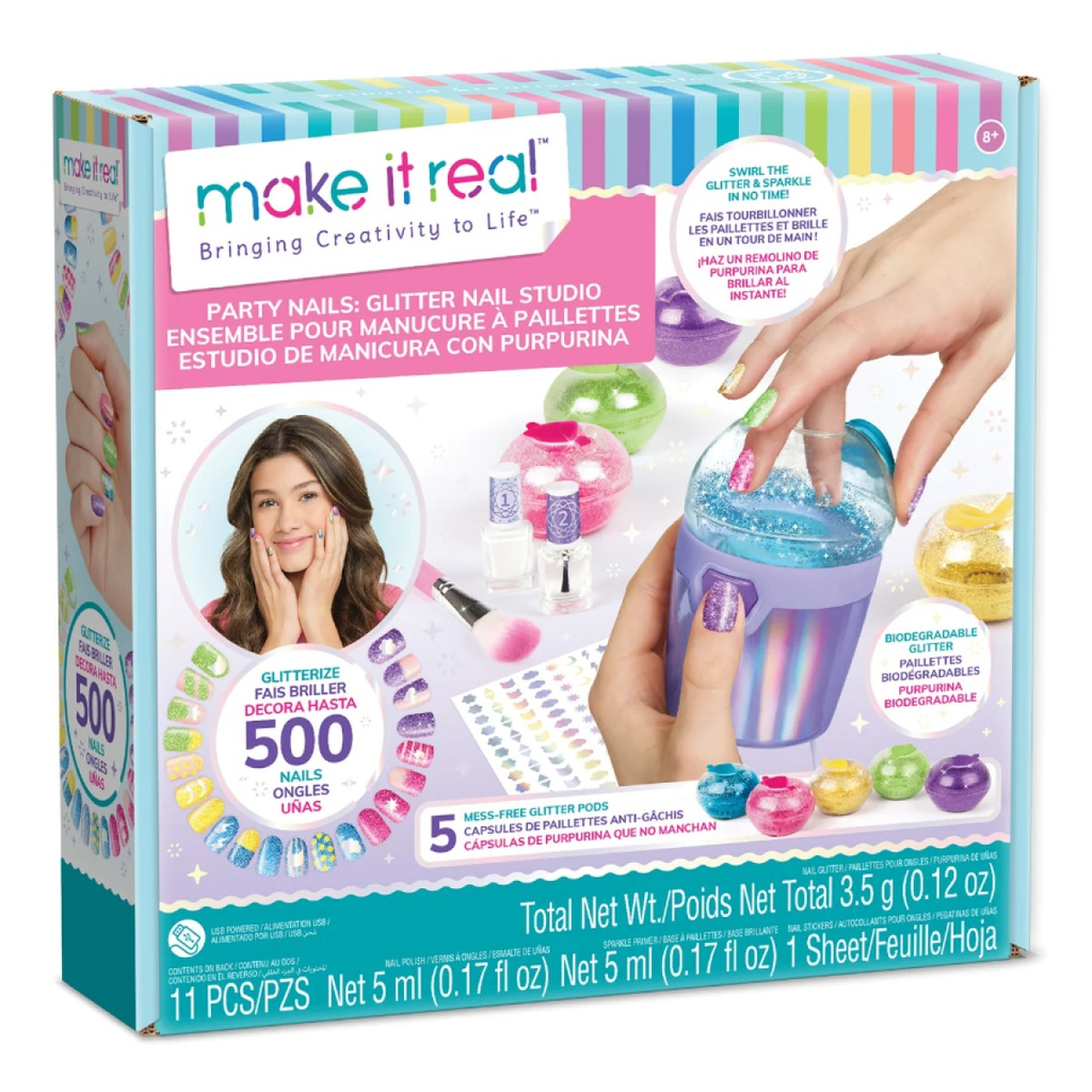 Make It Real Party Nails Glitter Design Set