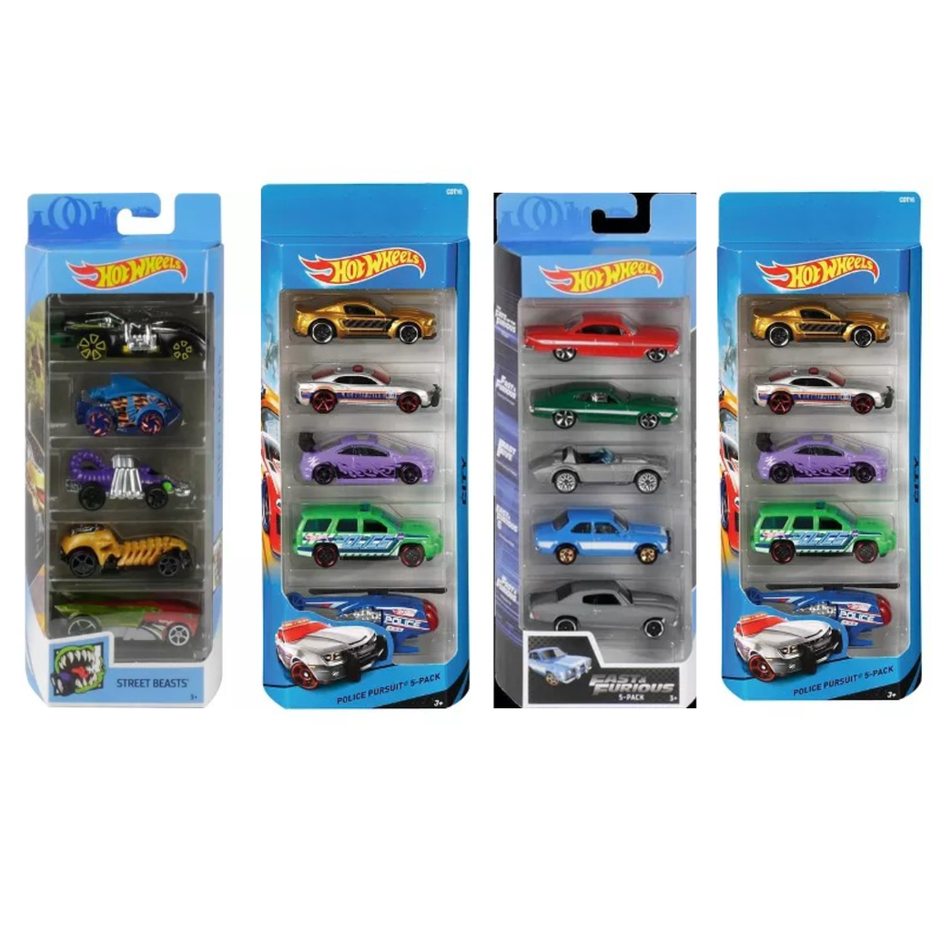 Hot Wheels 5 Car Gift Pack (Random Pick )