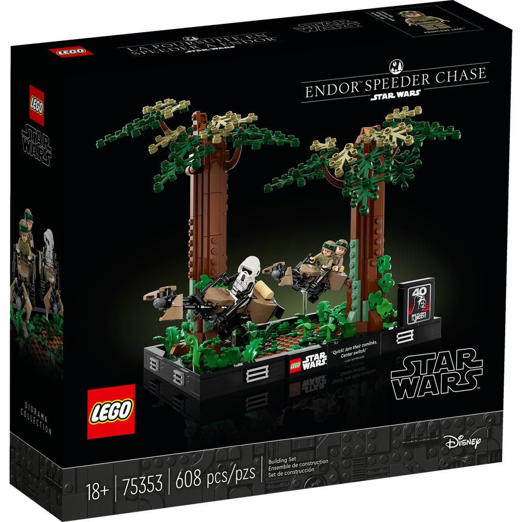 LEGO 75353 Starwars Endor Speeder Chase Diorama