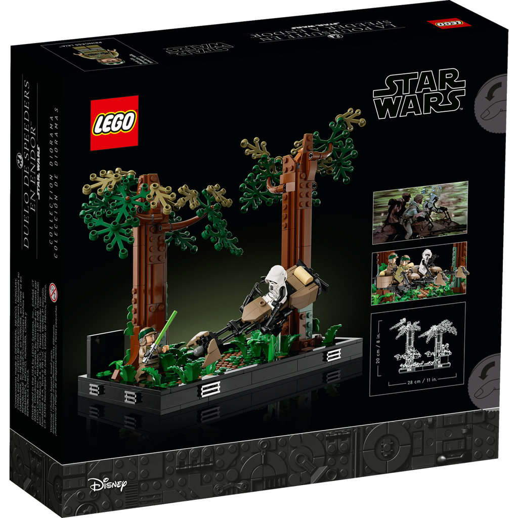 LEGO 75353 Starwars Endor Speeder Chase Diorama