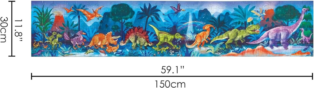 Glow in The Dark Dinosaurs Puzzle  200 pcs