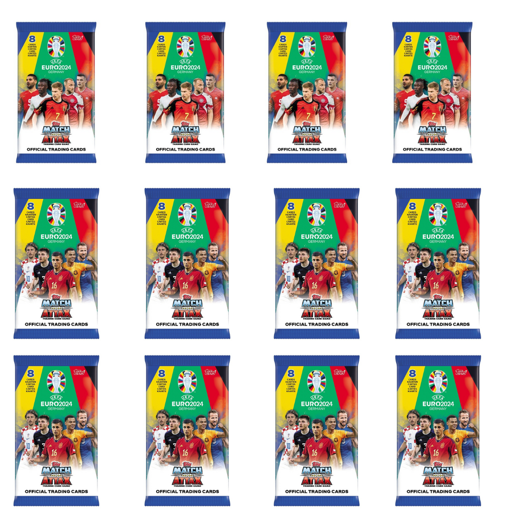 Topps Match Attax UEFA EURO 2024 GERMANY Booster Pack (Bundle of 12 Packets)