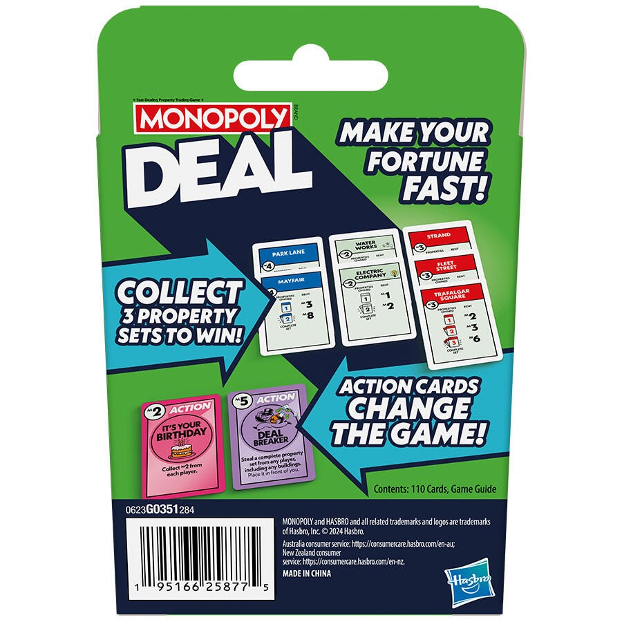 Monopoly Refresh Card Game