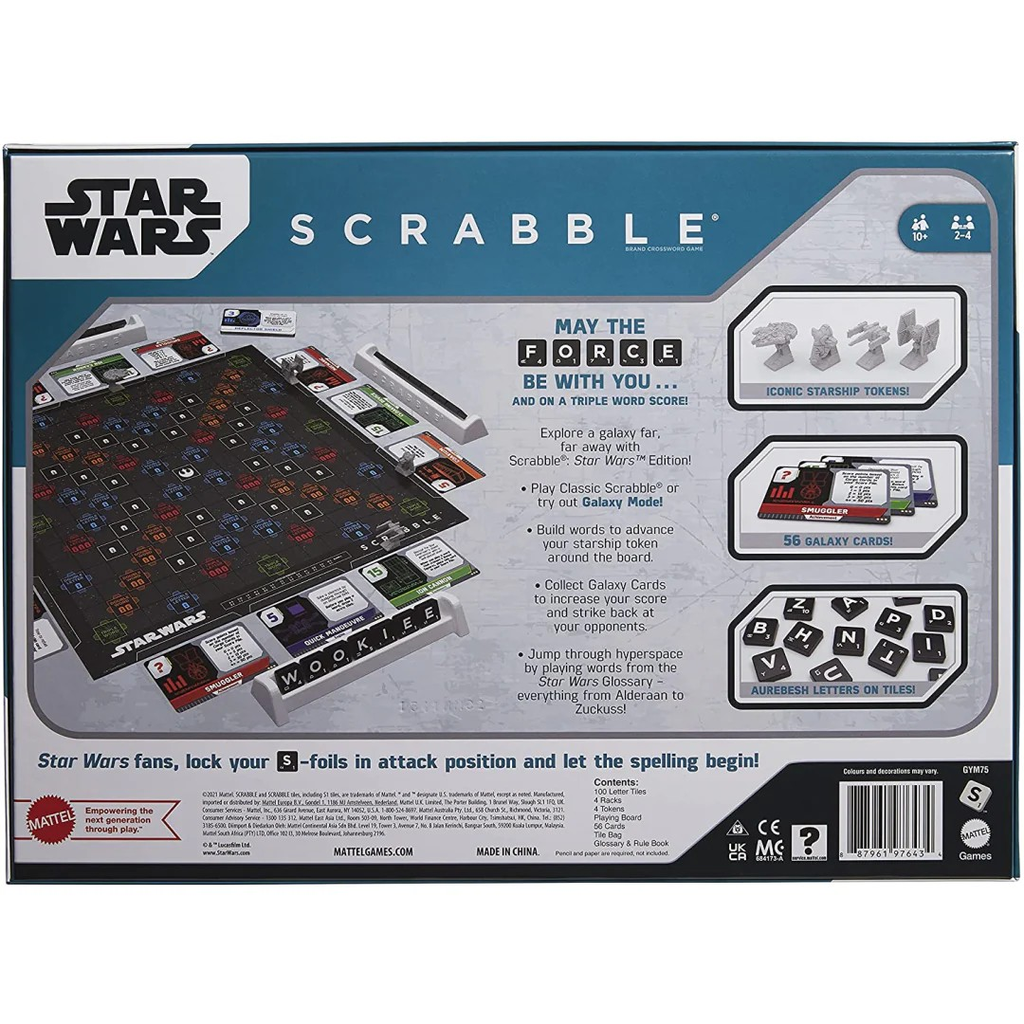 Mattel Games Scrabble Star Wars Board Game