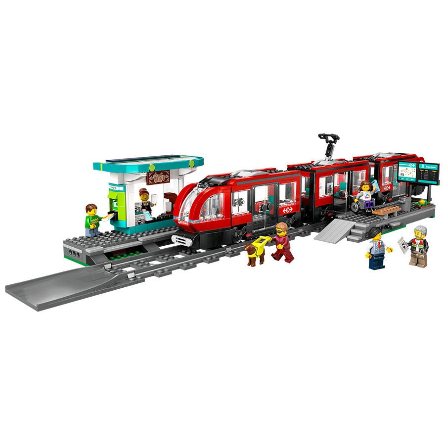 LEGO 60423 City Downtown Streetcar and Station