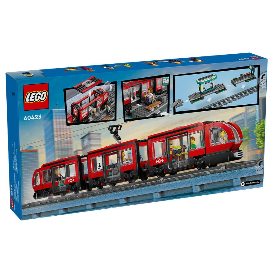 LEGO 60423 City Downtown Streetcar and Station