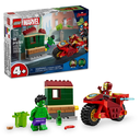 LEGO 76287 Marvel Iron Man with Bike and The Hulk