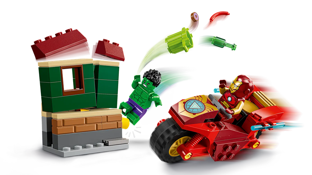 LEGO 76287 Marvel Iron Man with Bike and The Hulk