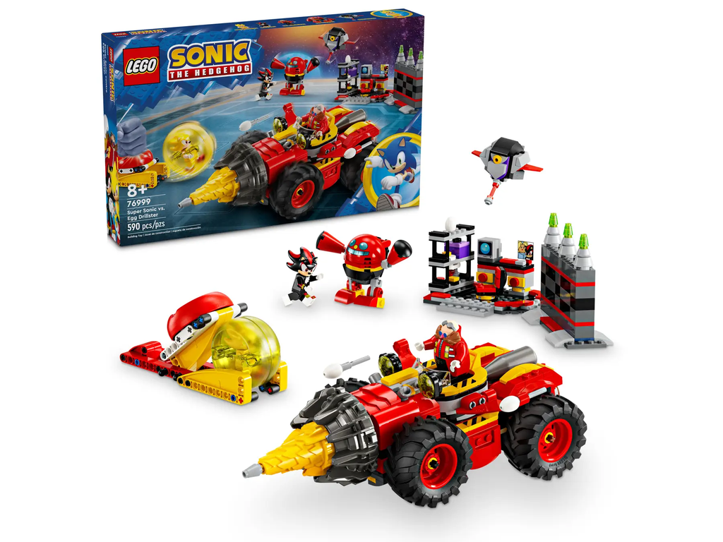 LEGO 76999 Sonic The Hedgehog Super Sonic vs. Egg Drillster