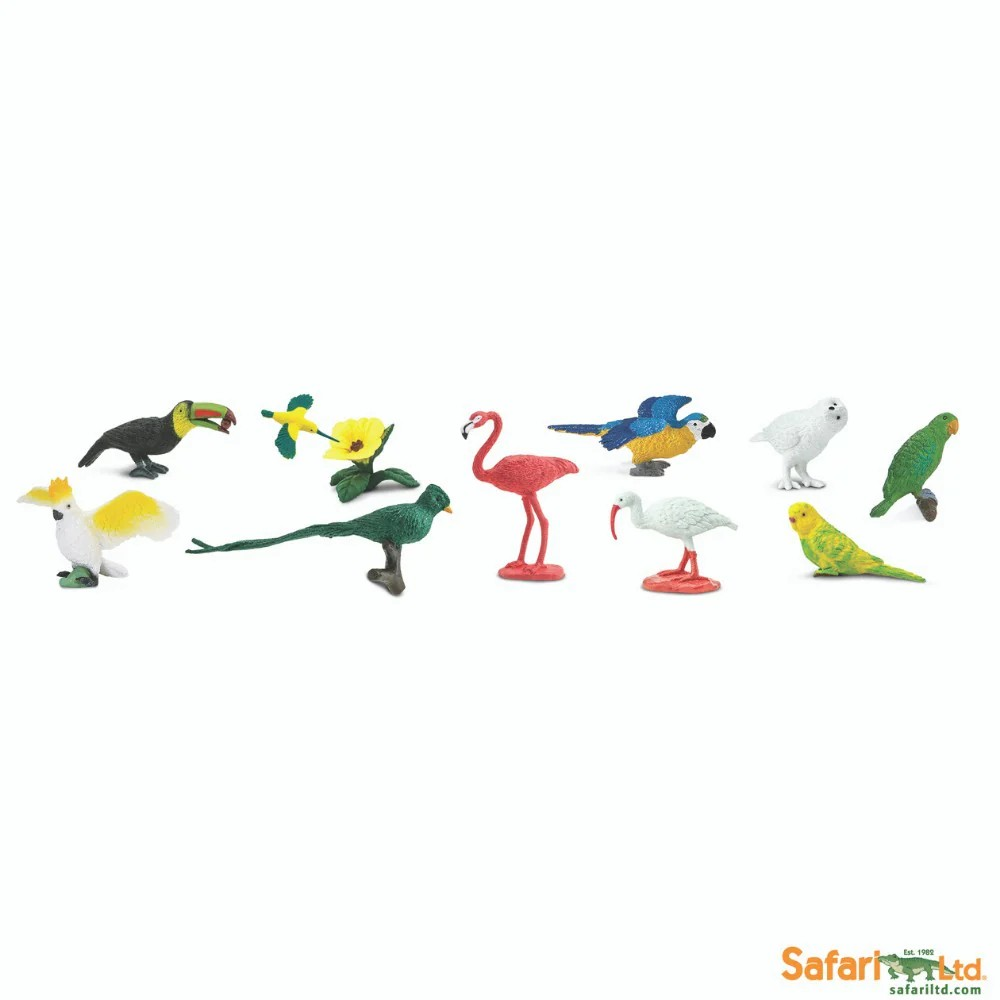 Safari Ltd Exotic Birds Toobs