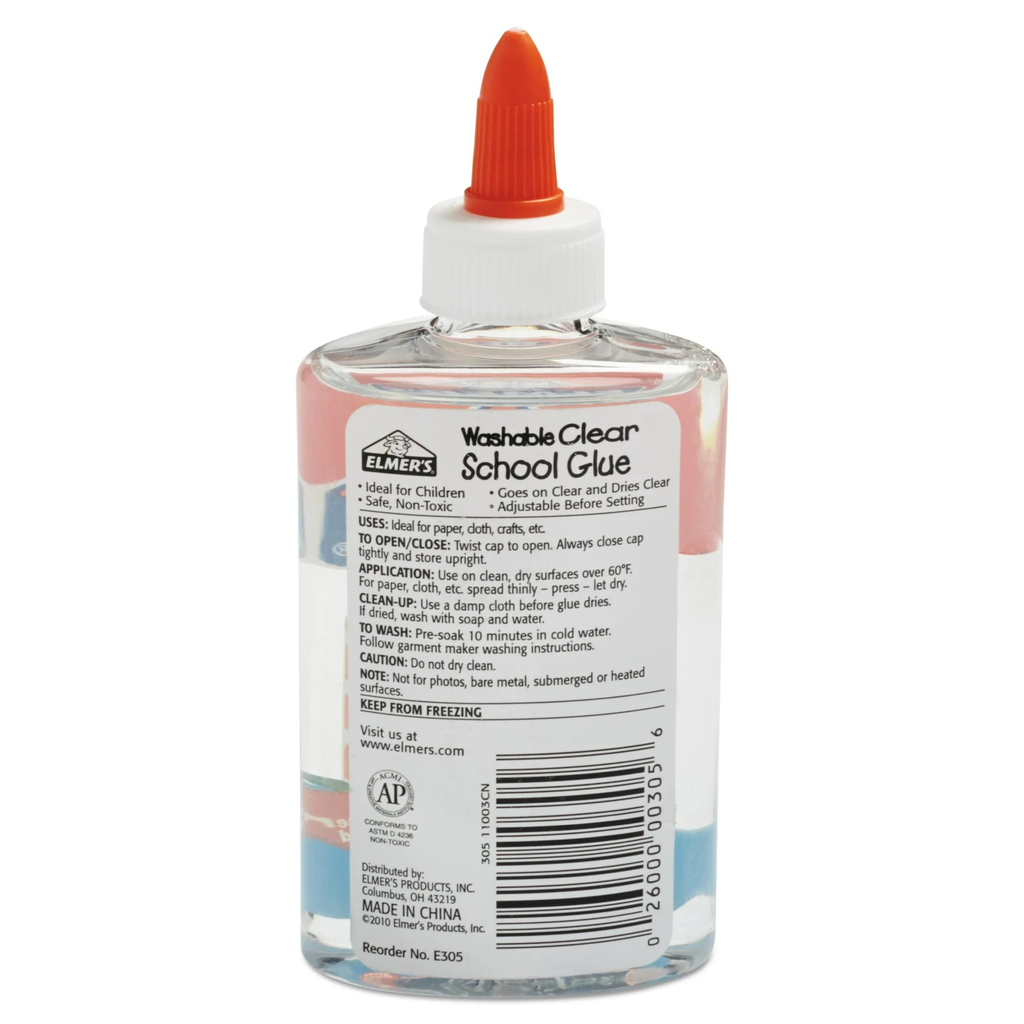 Elmers Washable Clear School Glue 5OZ (147.8ML)