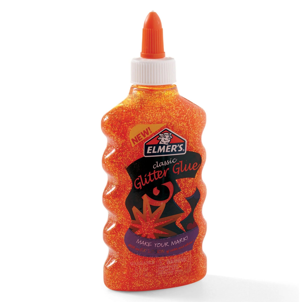 Elmers Glitter Glue Orange 6OZ