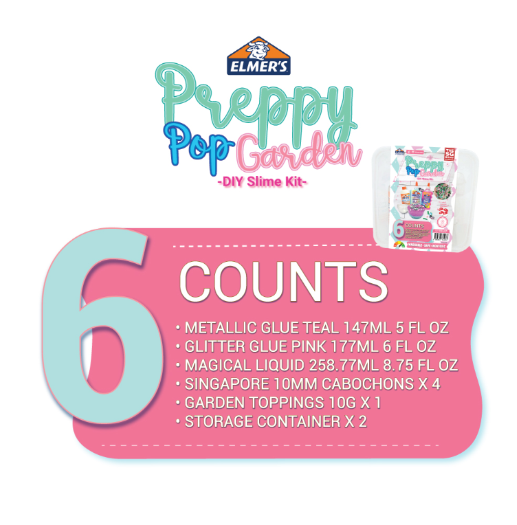 Elmers Preppy Pop Garden DIY Slime Kit