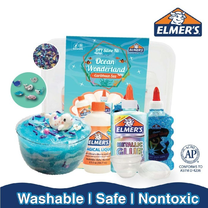 Elmers Ocean Wonderland Carribean Sea Slime Kit