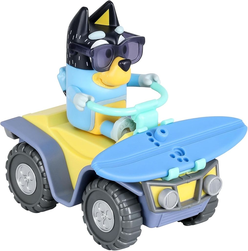 BLUEY Figure n Vehicle Pck Beach Quad With Bandit