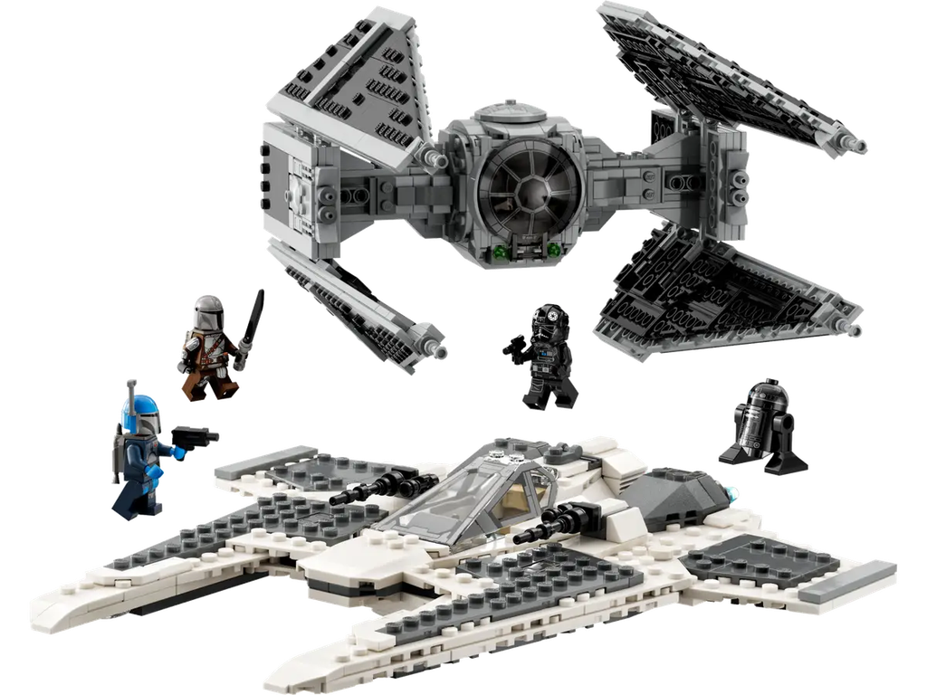 LEGO 75348 Starwars Mandalorian Fang Fighter vs. TIE Interceptor