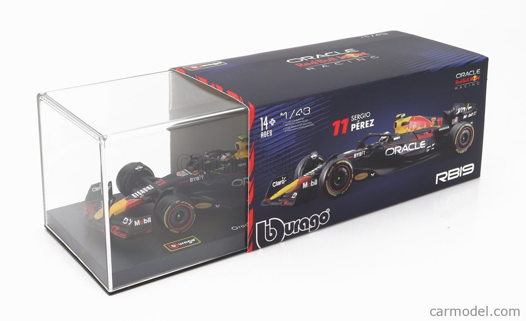 Burago 1:43 Oracle F1 Red Bull Racing  RB19 2023 #11 Sergio Perez