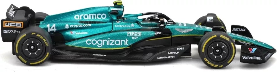 Bburago 1:43 Aston Martin Aramco F1 Team AMR23 #14 Fernando Alonso