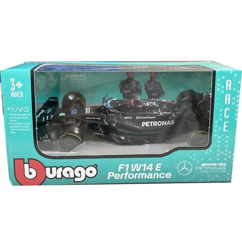 Bburago1:43 2023 F1 Mercedes W 14E #63 George Russell