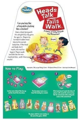 ThinkFun Heads Talk, Tails Walk Game