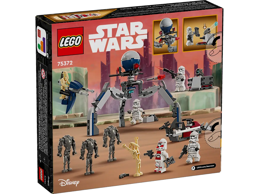 LEGO 75372 Starwars Clone Trooper and Battle Droid Battle Pack