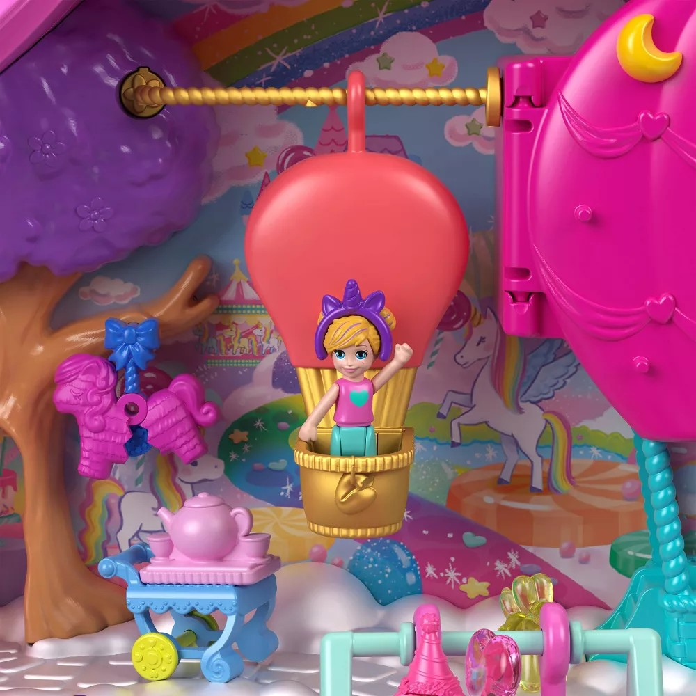 Polly Pocket Unicorn Partyland Playset