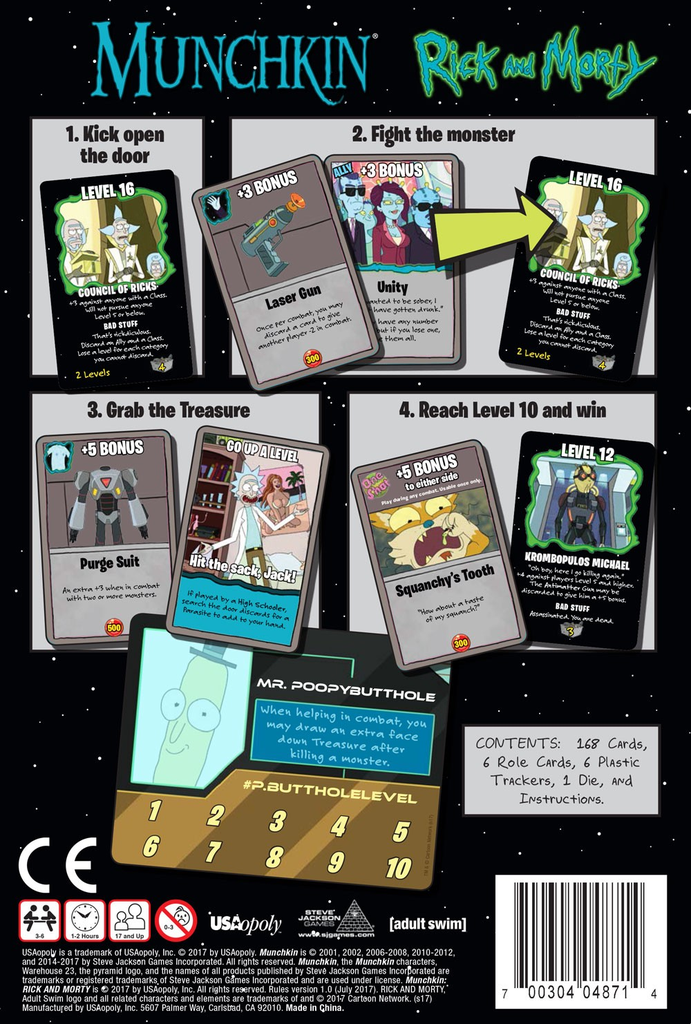 Munchkin Rick &amp; Morty Edn Card Game