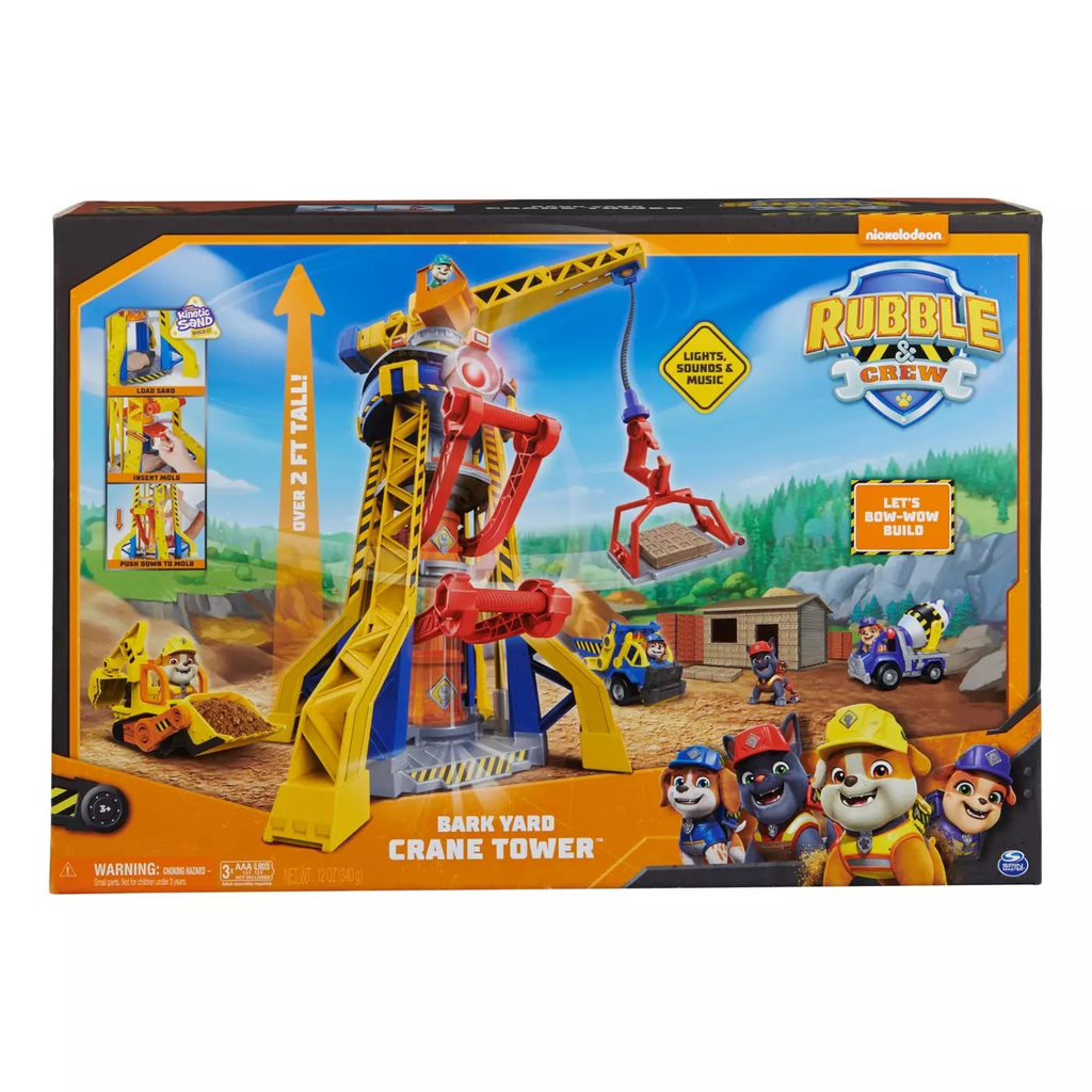 Paw Patrol Rubble &amp; Crew Bark Yard Crane Tower