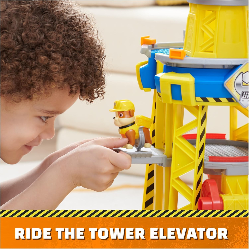 Paw Patrol Rubble &amp; Crew Bark Yard Crane Tower