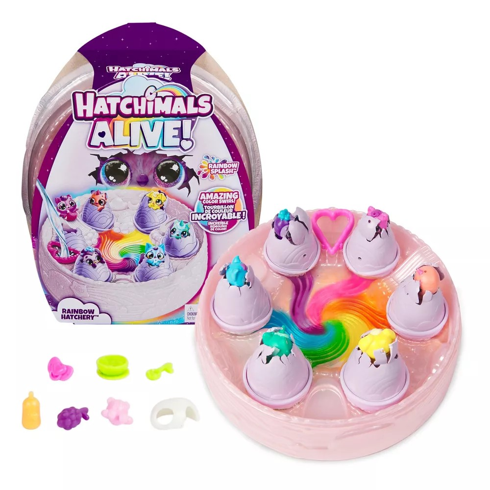 Hatchimals Alive Rainbow Hatchery Playset