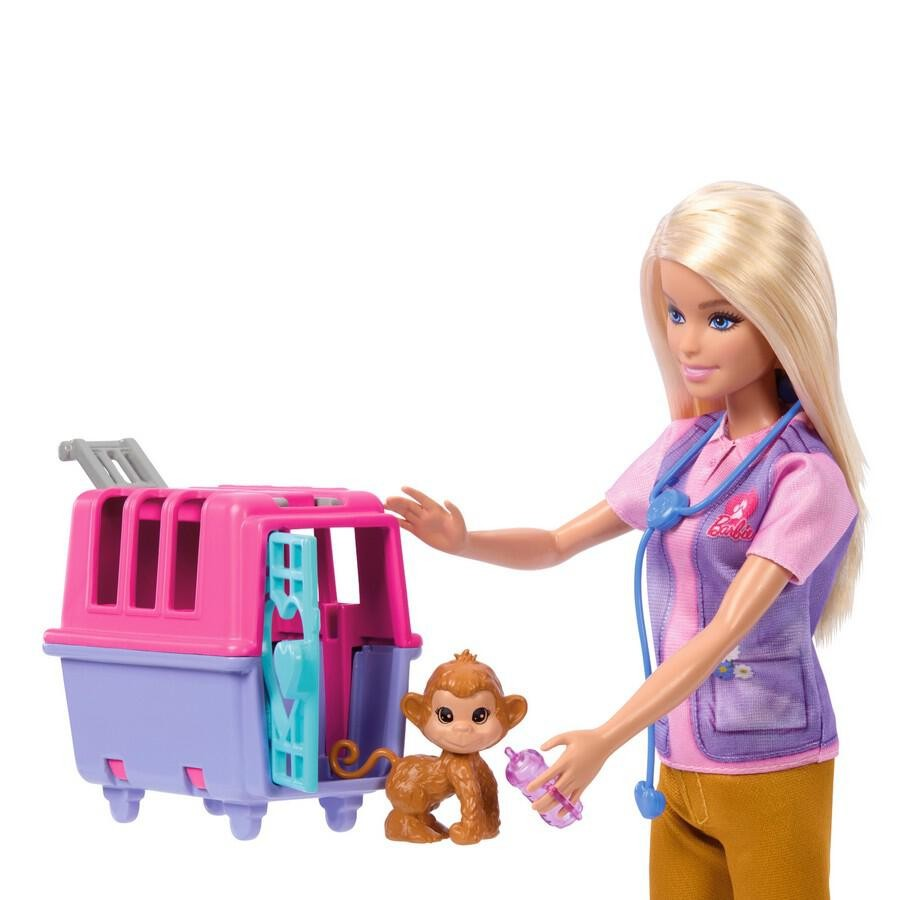 Barbie Animal Rescue and Recover Doll Playset