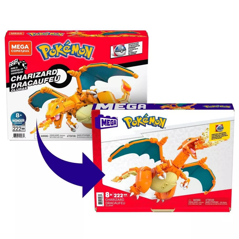 MEGA Pokemon Charizard Building Set