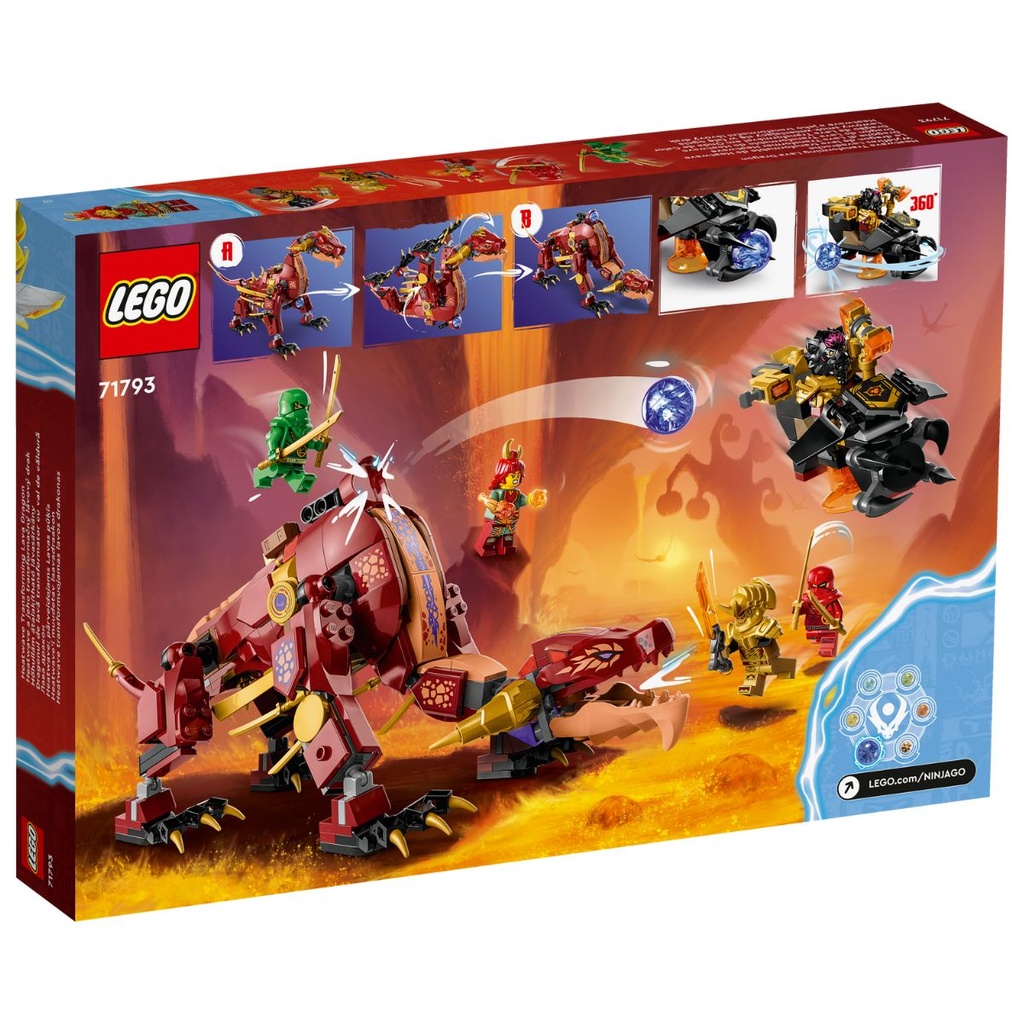 LEGO 71793 Ninjago Heatwave Transforming Lava Dragon