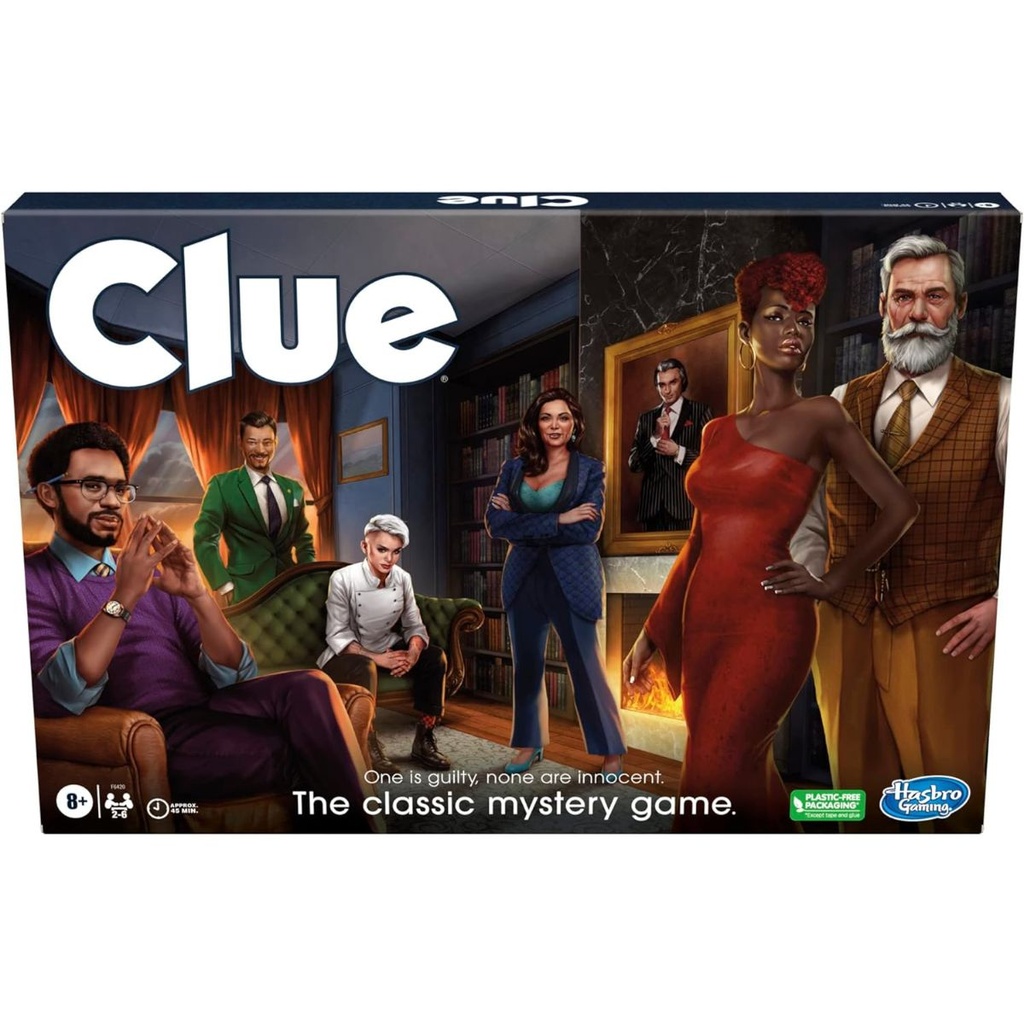 Hasbro Gaming Cluedo Clue Classic Refresh Board Game