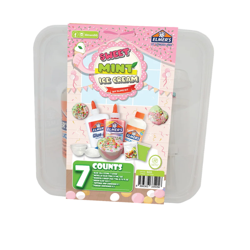 Elmers Sweet Mint Ice Cream DIY Slime Kit